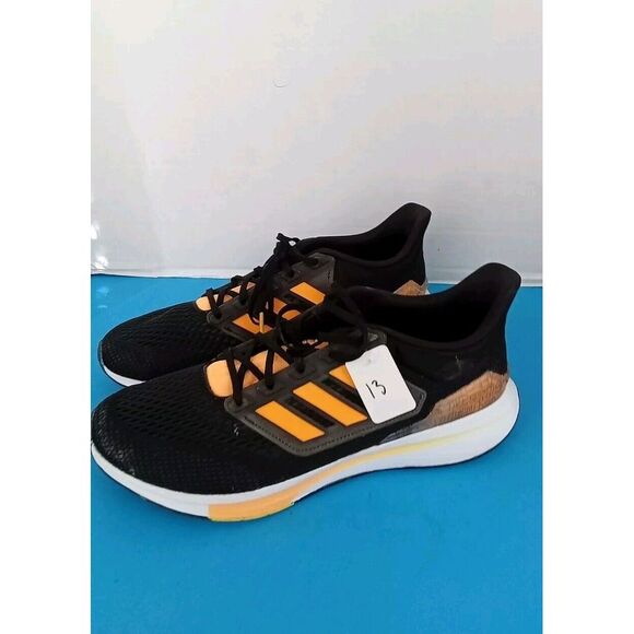 Adidas Performance Running Shoes Black Orange Athletic Sneakers‎ Breathable Mesh main image 6